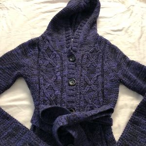 Arizona Jean Purple Long Sweater Jacket